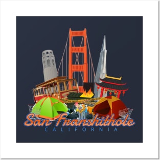 San Franshithole California Posters and Art